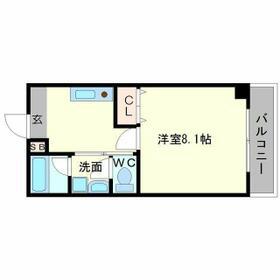 グリーンハイツ豊川2(1K/2階)の間取り写真