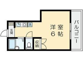 ハイツ泉(ワンルーム/2階)の間取り写真