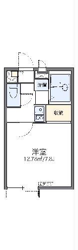 レオパレスOLIVEⅡ(1K/2階)の間取り写真