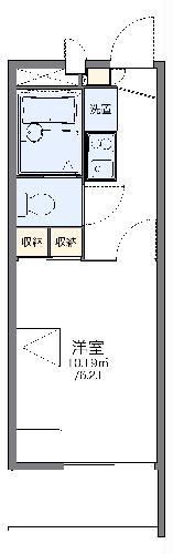 レオパレスアプリコット(1K/1階)の間取り写真