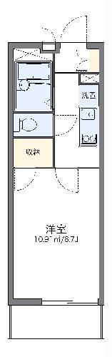 レオパレスクレシア柵町(1K/2階)の間取り写真