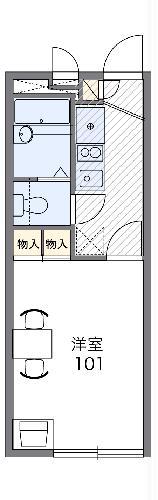 レオパレスアザレアーヒルズ(1K/2階)の間取り写真