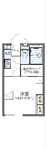 レオパレス瀬戸效範(1K/2階)の間取り写真