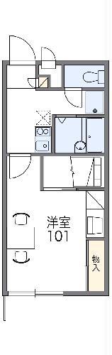 レオパレススタリオン(1K/2階)の間取り写真