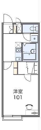 レオネクストミウ(1K/2階)の間取り写真