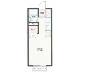 エステ-トピア・フジ(ワンルーム/2階)の間取り写真