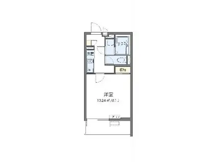 クレイノコナ ヴィレッジⅡ(1K/3階)の間取り写真