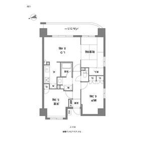 LAVITA 谷塚駅前2(2LDK/3階)の間取り写真