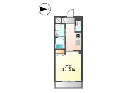 サン アベニュー(1K/3階)の間取り写真