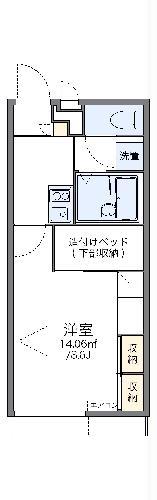 レオパレス屋敷(1K/1階)の間取り写真