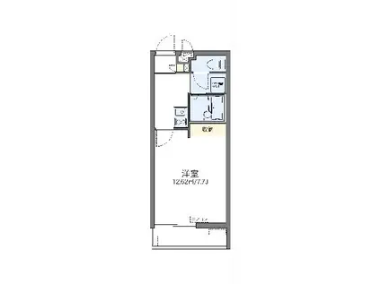 レオネクストサンヤ(1K/2階)の間取り写真