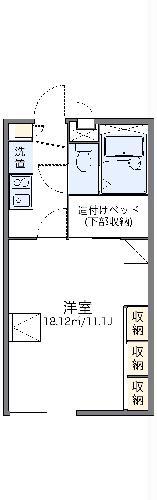 レオパレスエクセル(1K/2階)の間取り写真