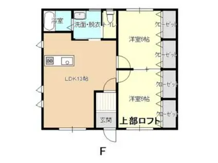 パステル(2LDK)の間取り写真