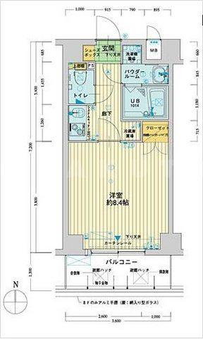 CREATO新大阪SERENITY(1K/4階)の間取り写真