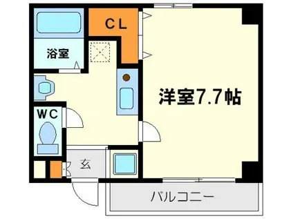 M・プラザ新大阪弐番館(1K/10階)の間取り写真