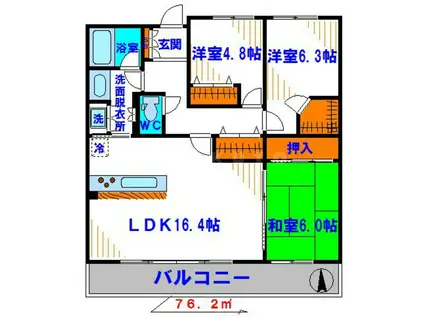 リバーガーデン千里中央(3LDK/12階)の間取り写真