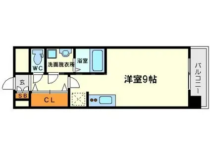 アドバンス新大阪3(ワンルーム/5階)の間取り写真