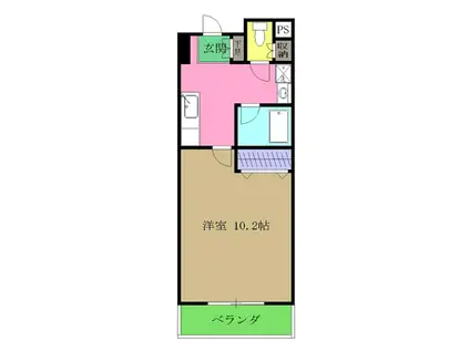 FOGLIA(1K/10階)の間取り写真