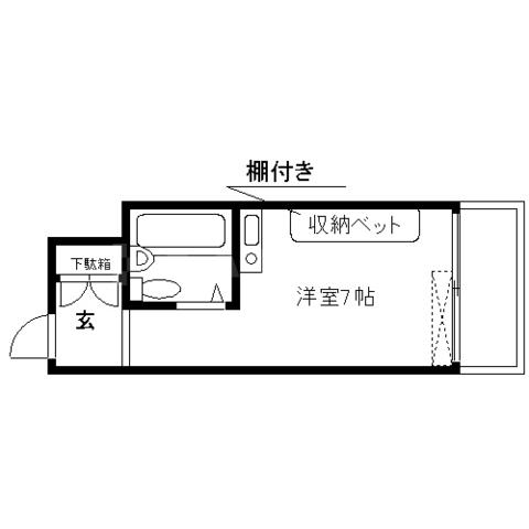 ライオンズマンション新大阪第5(ワンルーム/6階)の間取り写真