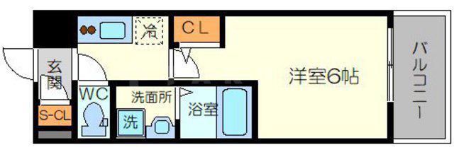 エスリード新大阪グランゲートサウス(1K/5階)の間取り写真