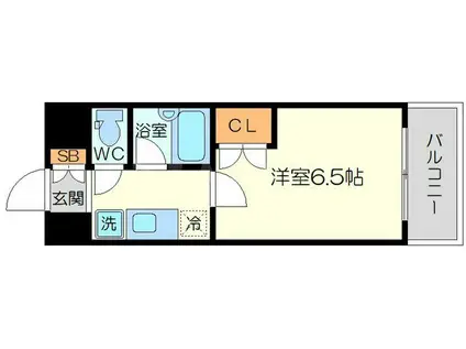 ローズコーポ新大阪9(1K/10階)の間取り写真