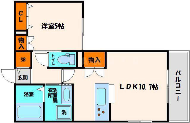 BENGALA GAFF(1LDK/1階)の間取り写真