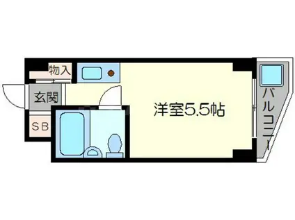 JPアパートメント東淀川4(ワンルーム/3階)の間取り写真