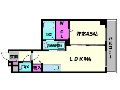パインヴィレッジ(1LDK/6階)の間取り写真