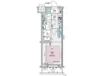 メインステージ板橋蓮根Ⅱ(1K/5階)の間取り写真