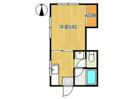 ハイツG(1K/1階)の間取り写真