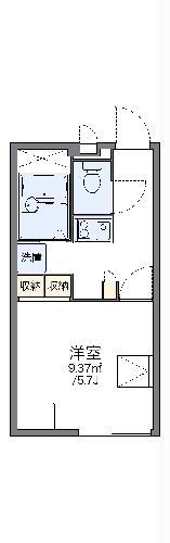 レオパレスパルコート(1K/2階)の間取り写真