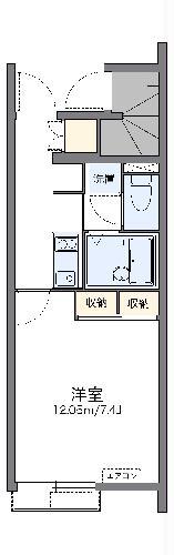 レオネクスト藤(1K/1階)の間取り写真