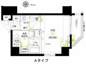 フェニックス浜松町(1K/2階)の間取り写真