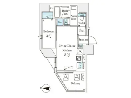 デュオフラッツ池袋(1LDK/3階)の間取り写真