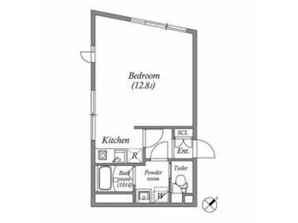 LIVERT SEASON南台(ワンルーム/3階)の間取り写真