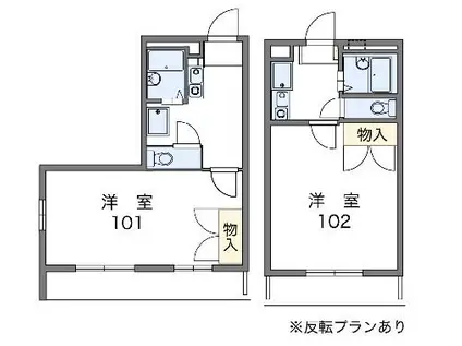 レオパレスヴェルドミール(1K/1階)の間取り写真