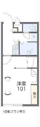レオパレスダンボ(1K/2階)の間取り写真