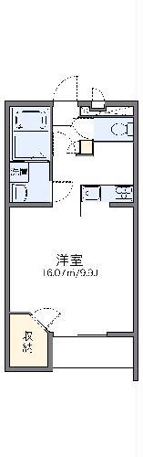 レオパレスサラス(1K/2階)の間取り写真