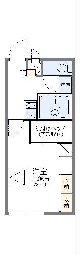 レオパレスコンフォート(1K/1階)の間取り写真