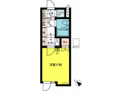 シティアビタ吉野町(1K/1階)の間取り写真