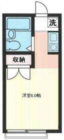 51イーストアパートメント(ワンルーム/2階)の間取り写真