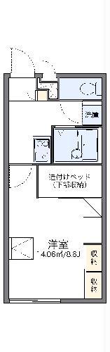 レオパレスシャローム(1K/2階)の間取り写真