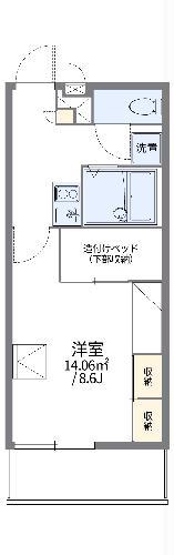 レオパレスREJOICE(1K/2階)の間取り写真