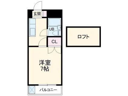 グランパスノムラ(1K/3階)の間取り写真