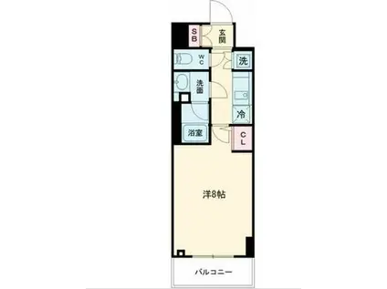 メインステ-ジTOKYO ノース HY`S(1K/6階)の間取り写真