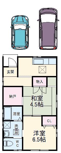 京成電鉄本線 勝田台駅 徒歩3分 1階建 築17年(2K)の間取り写真
