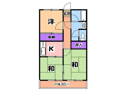 大柿ビル(3K/3階)の間取り写真