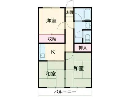 大柿ビル(3K/3階)の間取り写真