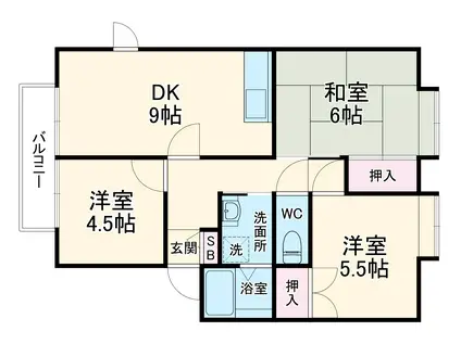 フォルテ(3LDK/2階)の間取り写真