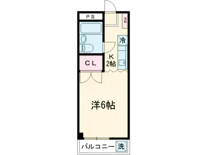 フリースクエアー・英(1K/3階)の間取り写真